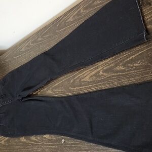 Miss Me Mid Rise Flare black Stretch denim Jean size 27 Tall